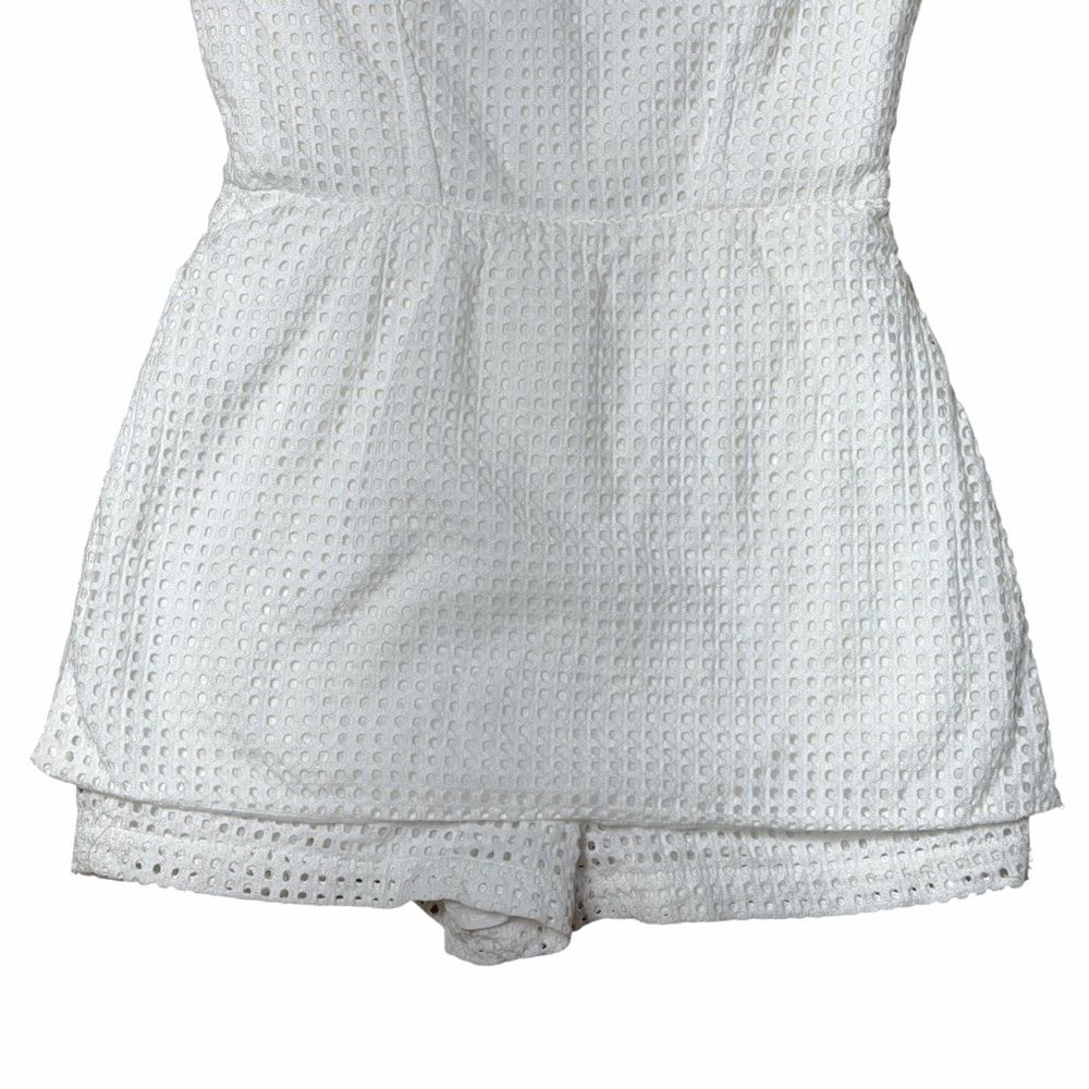 BCBGMAXAZRIA White Melany Bustier Romper Womans 4 - Picture 4 of 9
